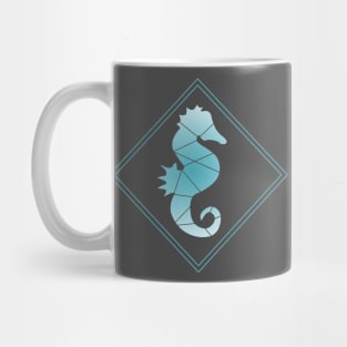 Stylish Seahorse Low Poly Art Mug